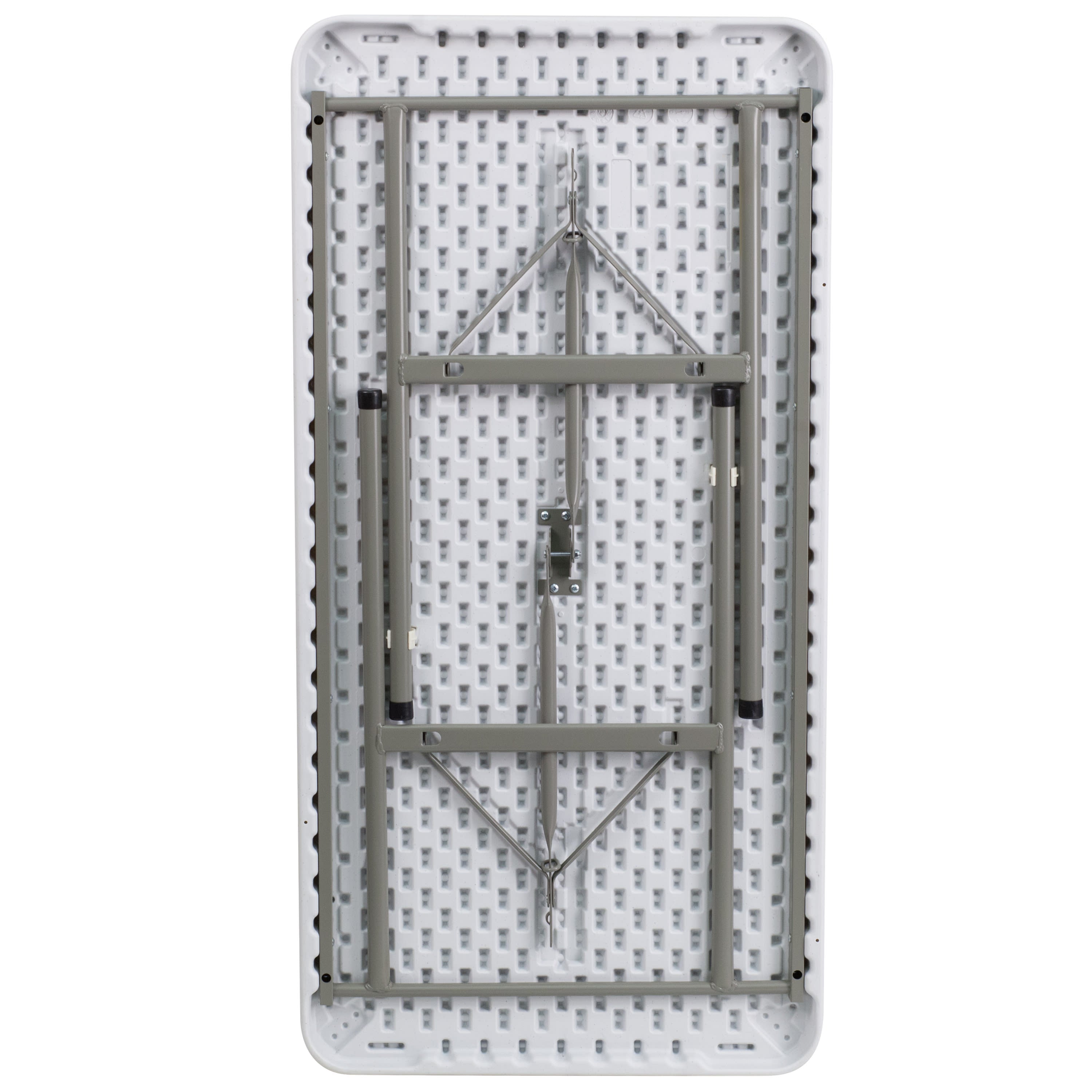 FLASH 4-Foot Rectangular Plastic Folding Table
