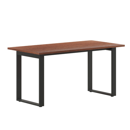FLASH Commercial Conference Table 152x76cm Double-Sided Laminate U-Frame Steel Base