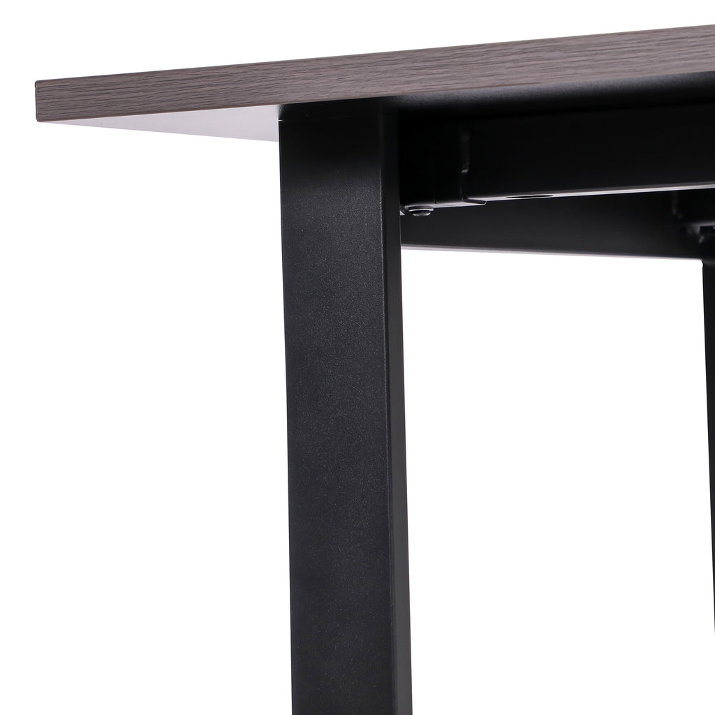 FLASH Commercial Conference Table 152x76cm Double-Sided Laminate U-Frame Steel Base