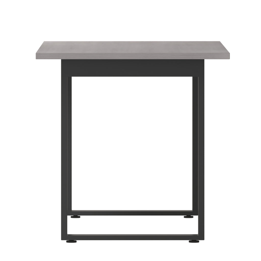 FLASH Commercial Conference Table 152x76cm Double-Sided Laminate U-Frame Steel Base