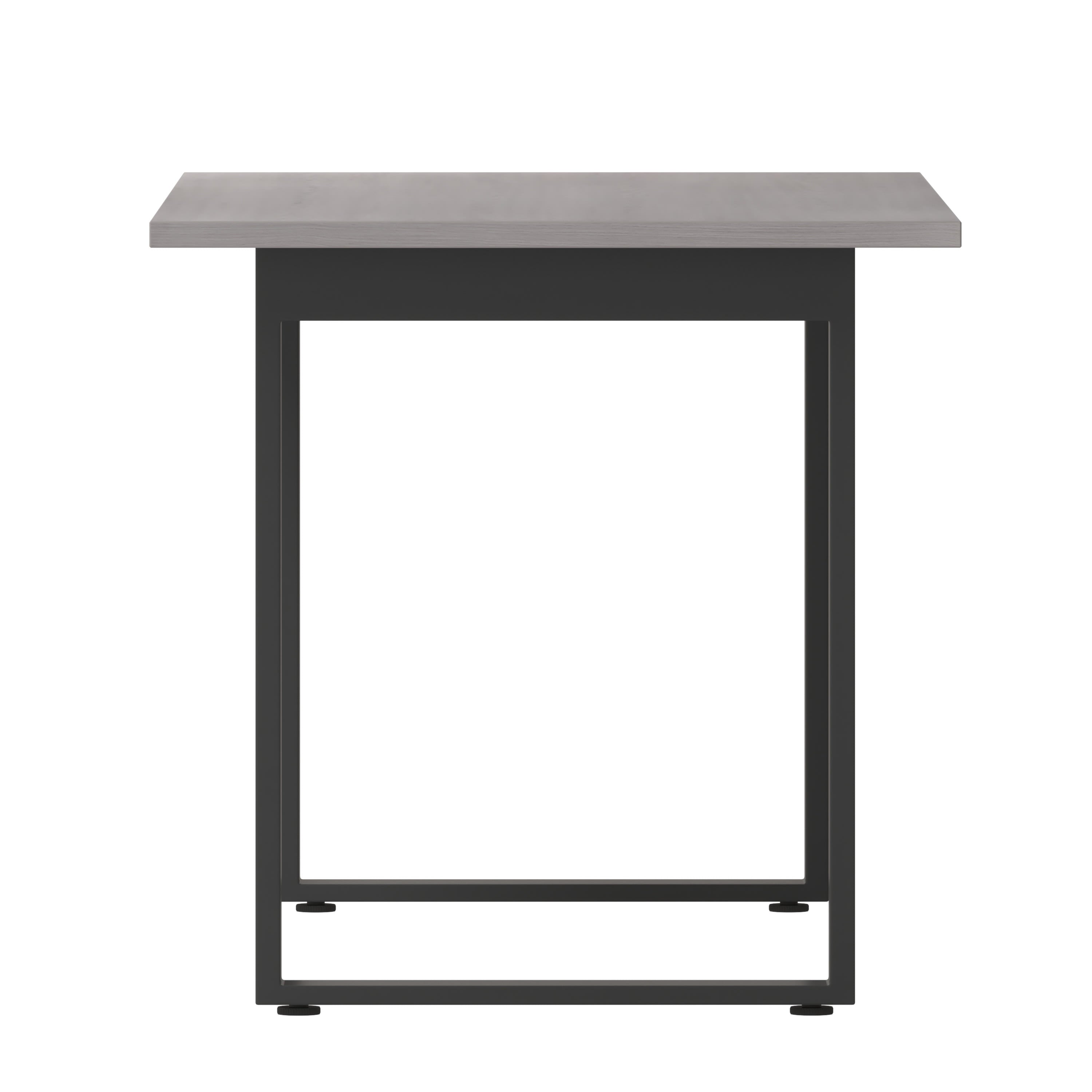 FLASH Commercial Conference Table 152x76cm Double-Sided Laminate U-Frame Steel Base