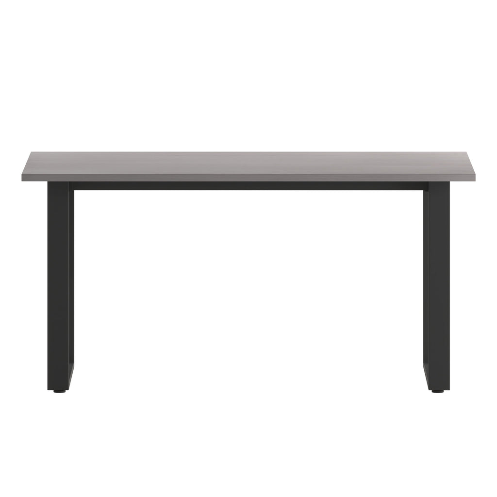 FLASH Commercial Conference Table 152x76cm Double-Sided Laminate U-Frame Steel Base