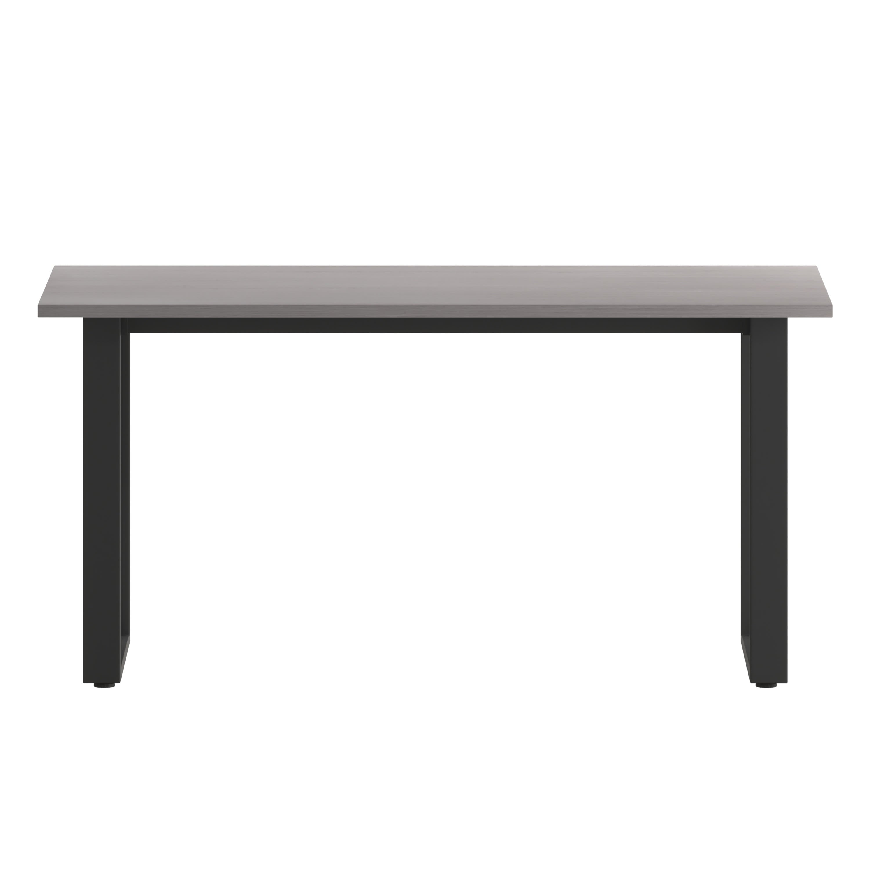 FLASH Commercial Conference Table 152x76cm Double-Sided Laminate U-Frame Steel Base