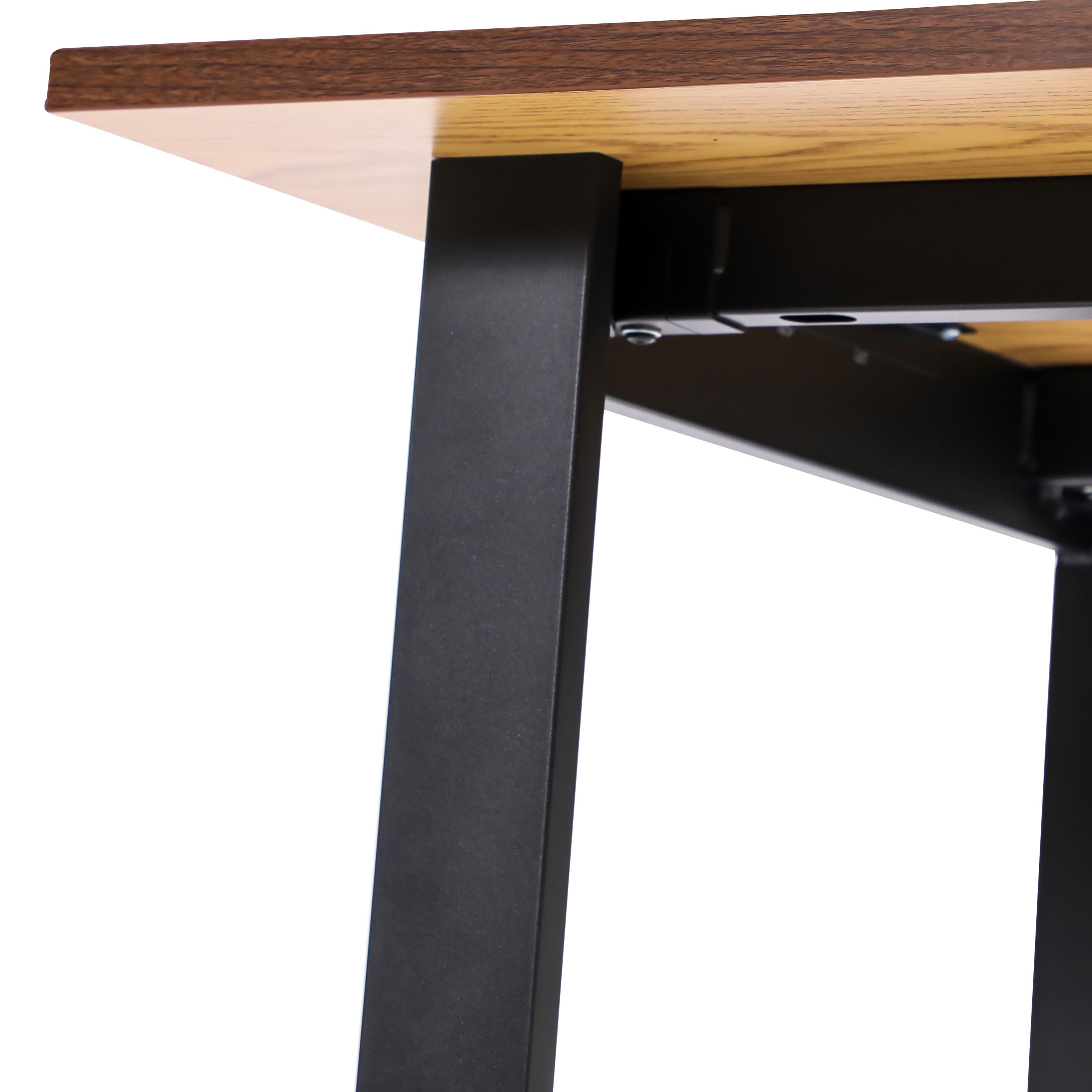FLASH Commercial Conference Table 152x76cm Double-Sided Laminate U-Frame Steel Base
