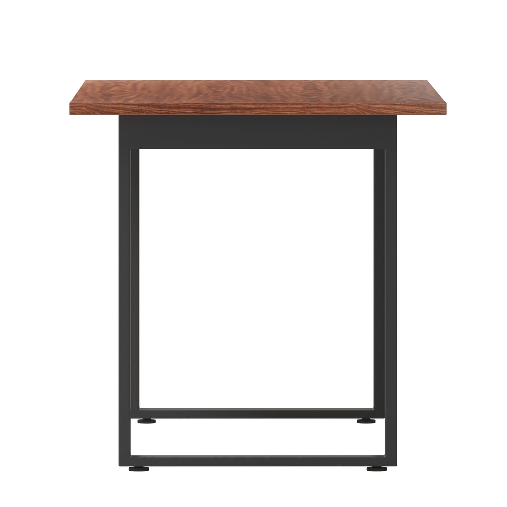 FLASH Commercial Conference Table 152x76cm Double-Sided Laminate U-Frame Steel Base