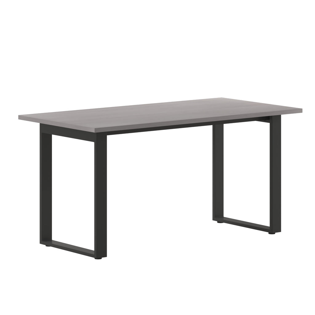 FLASH Commercial Conference Table 152x76cm Double-Sided Laminate U-Frame Steel Base